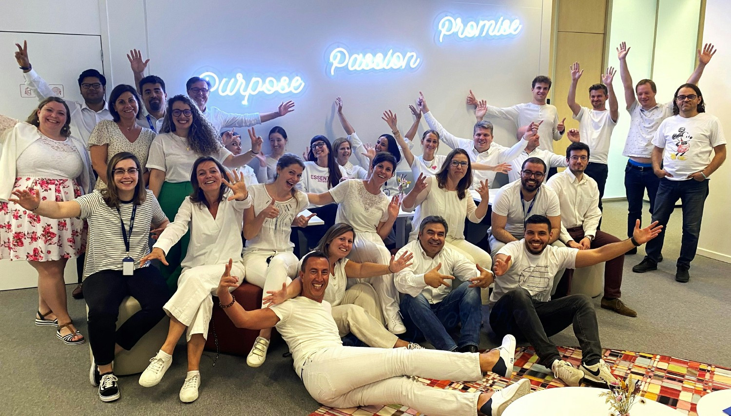 Members of our team in Brussels, Belgium celebrate International Women's Day.
